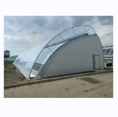 길이는 50-120m 겨울 및 추운 지역을위한 이중 단열 상업용 태양 온실